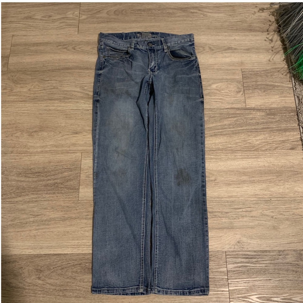 Axe & Crown Relaxed Straight Leg Medium Wash Denim Jeans 30x32